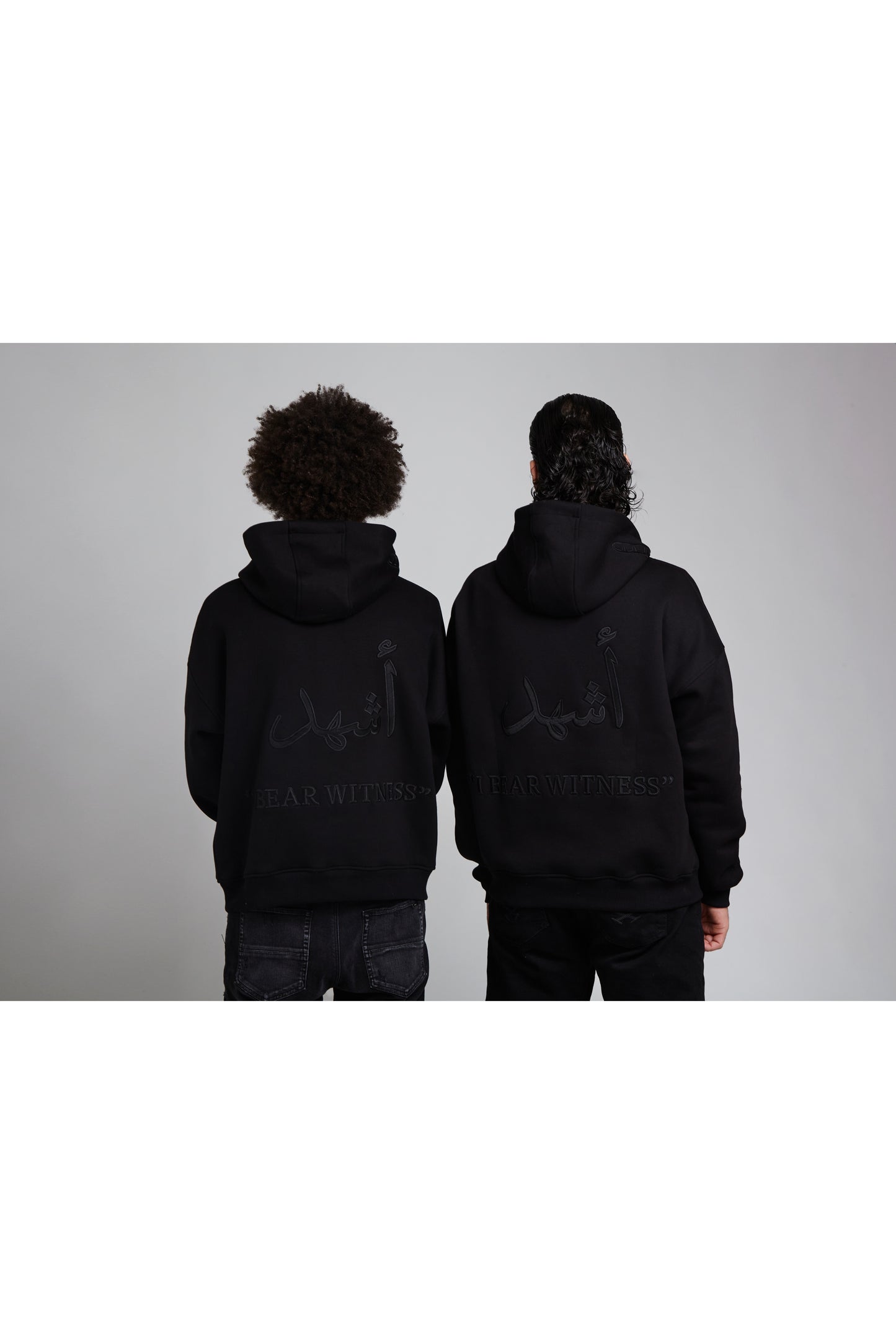 “I Bear Witness Hoodie” Oversized Triple Black Hoodie