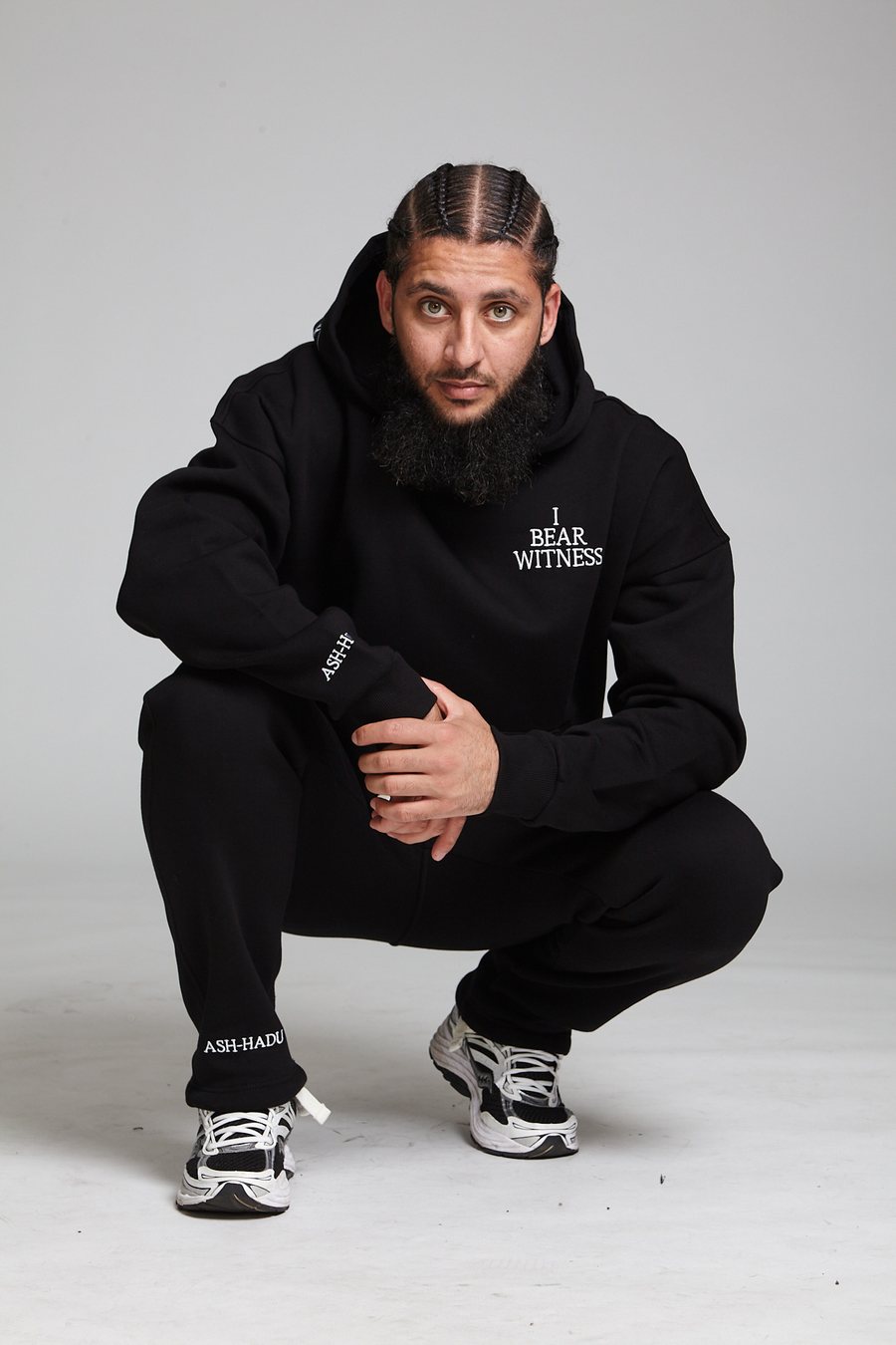 Ash-Hadu Oversized Black hoodie