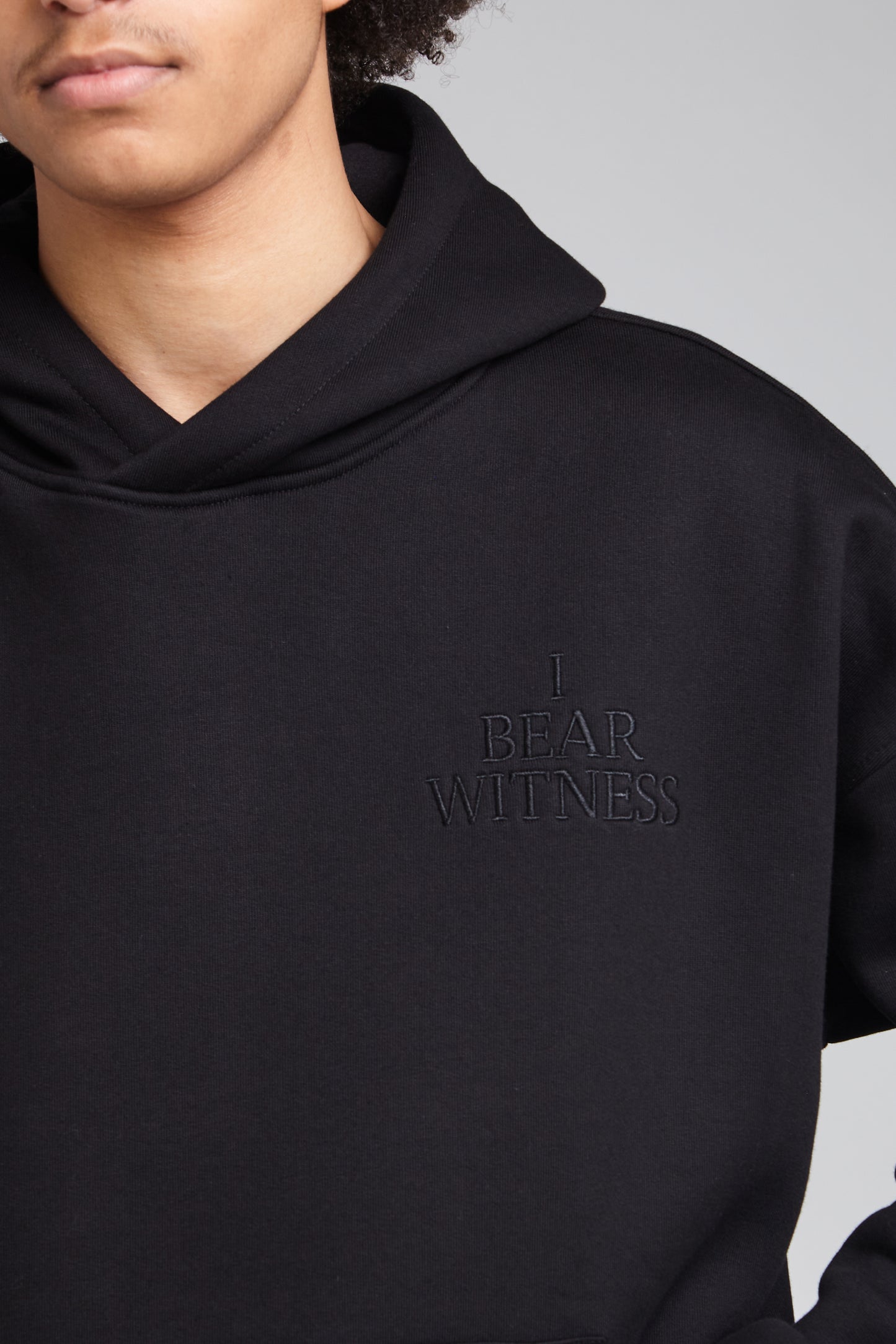 “I Bear Witness Hoodie” Oversized Triple Black Hoodie