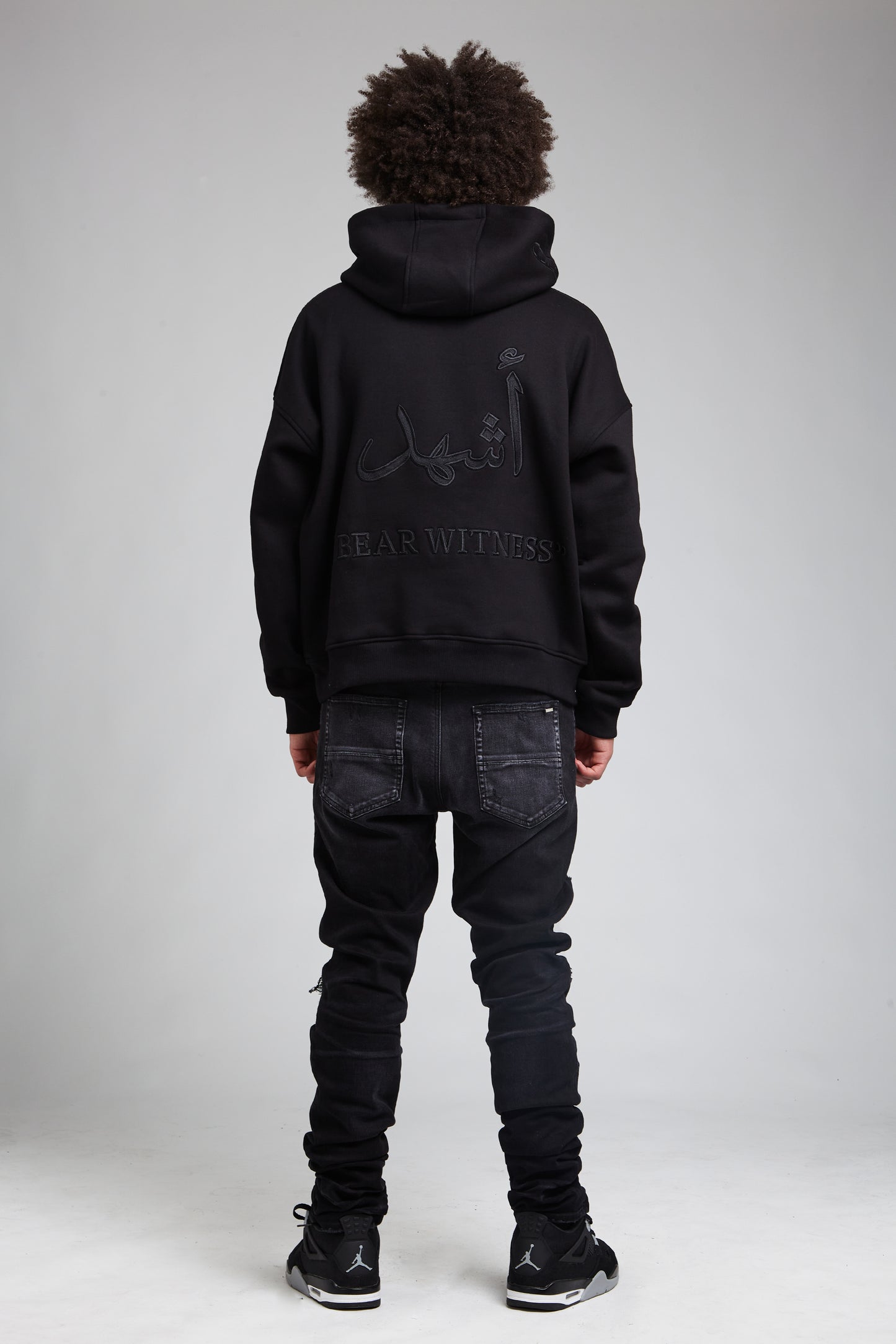 “I Bear Witness Hoodie” Oversized Triple Black Hoodie